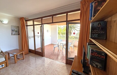 APRYPRTX 32 Living Bookcase Terrace - LeibTour: TOP aparthotels in Ibiza
