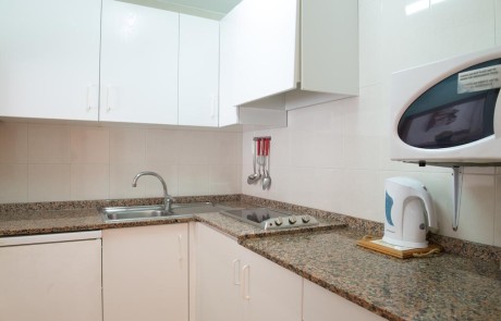 Cozy Apartment with Pool on the beach S.ta Eulalia SEUROS Kitchen 1 - LeibTour: TOP aparthotels in Ibiza