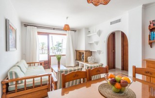 Cozy Apartment with Pool on the beach S.ta Eulalia SEUROS Living Room 4 - LeibTour: TOP aparthotels in Ibiza