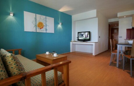 Crazy Party apartment Playa den Bossa IBJTAPT Living Room2 - LeibTour: TOP aparthotels in Ibiza