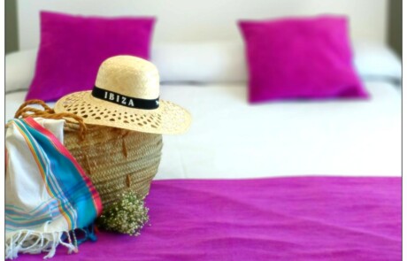 Elegant large apartment with pool NERAPSA Bedroom detail - LeibTour: TOP aparthotels in Ibiza