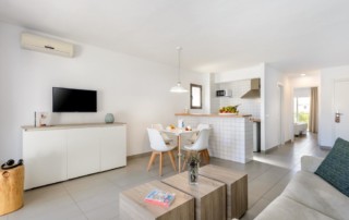 Large bright apartment with pool in Sant Antonio BAHIARIV Living Room - LeibTour: TOP aparthotels in Ibiza