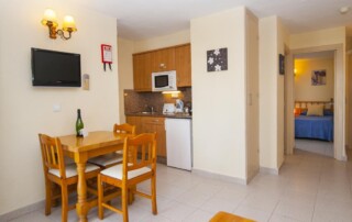 Large comfortable apartment with pool and private parking SEUCALU Living room4 - LeibTour: TOP aparthotels in Ibiza