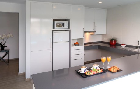 Luxury Pool SPA Gym Apartments AXBEASA Kitchen 1 - LeibTour: TOP aparthotels in Ibiza