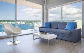 Luxury Pool SPA Gym Apartments AXBEASA Living room 15 - LeibTour: TOP aparthotels in Ibiza