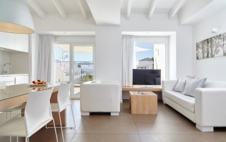 Luxury Swimming Pool Apartment PLAYA D EN BOSSA Ibsuapt Living room3 - LeibTour: TOP aparthotels in Ibiza
