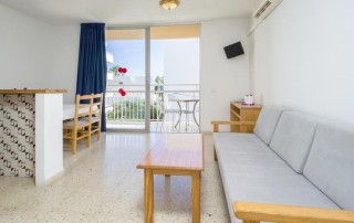 Nice Cozy Apartment with Pool PLAYA DEN BOSSA VICEGRELI Living 6 - LeibTour: TOP aparthotels in Ibiza
