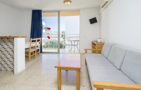 Nice Cozy Apartment with Pool PLAYA DEN BOSSA VICEGRELI Living 6 - LeibTour: TOP aparthotels in Ibiza